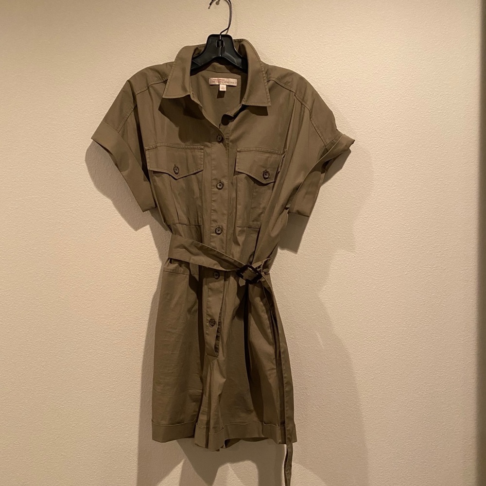 Banana Republic Khaki Belted Playsuit Romper